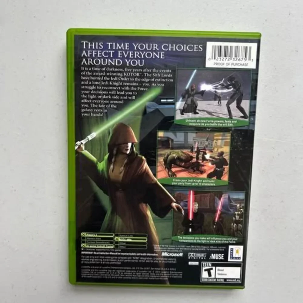 Star Wars Knights of the Old Republic 1 & 2 Xbox CIB Manuals w/Red Cards Tested